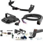 For 2004-2012 Chevy Colorado Tow Package Camp n' Field Trailer Hitch + Brake Controller Curt Assure 51160 Proportional Up To 4 Axles + 7 Way Trailer Wiring Plug & 2-5/16" ball 4 inch drop Fits All Models Curt 13252 2 inch Tow Receiver For 2004-2012 Chevy Colorado Tow Package Camp n' Field Trailer Hitch + Brake Controller Curt Assure 51160 Proportional Up To 4 Axles + 7 Way Trailer Wiring Plug & 2-5/16" ball 4 inch drop Fits All Models Curt 13252 2 inch Tow Receiver