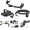 For 2004-2012 GMC Canyon Tow Package Camp n' Field Trailer Hitch + Brake Controller Curt Assure 51160 Proportional Up To 4 Axles + 7 Way Trailer Wiring Plug & 2-5/16" ball 4 inch drop Fits All Models Curt 13252 2 inch Tow Receiver