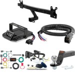 For 2009-2016 Volvo XC70 Tow Package Camp n' Field Trailer Hitch + Brake Controller Curt Assure 51160 Proportional Up To 4 Axles + 7 Way Trailer Wiring Plug & 2-5/16" ball 4 inch drop Fits All Models Curt 13266 2 inch Tow Receiver For 2009-2016 Volvo XC70 Tow Package Camp n' Field Trailer Hitch + Brake Controller Curt Assure 51160 Proportional Up To 4 Axles + 7 Way Trailer Wiring Plug & 2-5/16" ball 4 inch drop Fits All Models Curt 13266 2 inch Tow Receiver