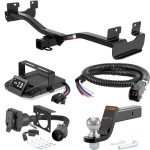 For 2006-2010 Hummer H3 Tow Package Camp n' Field Trailer Hitch + Brake Controller Curt Assure 51160 Proportional Up To 4 Axles + 7 Way Trailer Wiring Plug & 2-5/16" ball 4 inch drop Fits Models w/ Existing USCAR 7-way Curt 13270 2 inch Tow Recei For 2006-2010 Hummer H3 Tow Package Camp n' Field Trailer Hitch + Brake Controller Curt Assure 51160 Proportional Up To 4 Axles + 7 Way Trailer Wiring Plug & 2-5/16" ball 4 inch drop Fits Models w/ Existing USCAR 7-way Curt 13270 2 inch Tow Recei