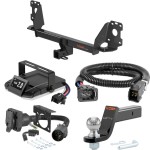 For 2017-2025 Audi Q7 Tow Package Camp n' Field Trailer Hitch + Brake Controller Curt Assure 51160 Proportional Up To 4 Axles + 7 Way Trailer Wiring Plug & 2-5/16" ball 4 inch drop Fits Models w/ Existing USCAR 7-way Curt 13277 2 inch Tow Receive For 2017-2025 Audi Q7 Tow Package Camp n' Field Trailer Hitch + Brake Controller Curt Assure 51160 Proportional Up To 4 Axles + 7 Way Trailer Wiring Plug & 2-5/16" ball 4 inch drop Fits Models w/ Existing USCAR 7-way Curt 13277 2 inch Tow Receive