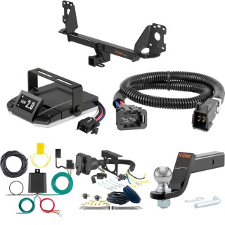 For 2017-2025 Audi Q7 Tow Package Camp n' Field Trailer Hitch + Brake Controller Curt Assure 51160 Proportional Up To 4 Axles + 7 Way Trailer Wiring Plug & 2-5/16" ball 4 inch drop Fits All Models Curt 13277 2 inch Tow Receiver For 2017-2025 Audi Q7 Tow Package Camp n' Field Trailer Hitch + Brake Controller Curt Assure 51160 Proportional Up To 4 Axles + 7 Way Trailer Wiring Plug & 2-5/16" ball 4 inch drop Fits All Models Curt 13277 2 inch Tow Receiver