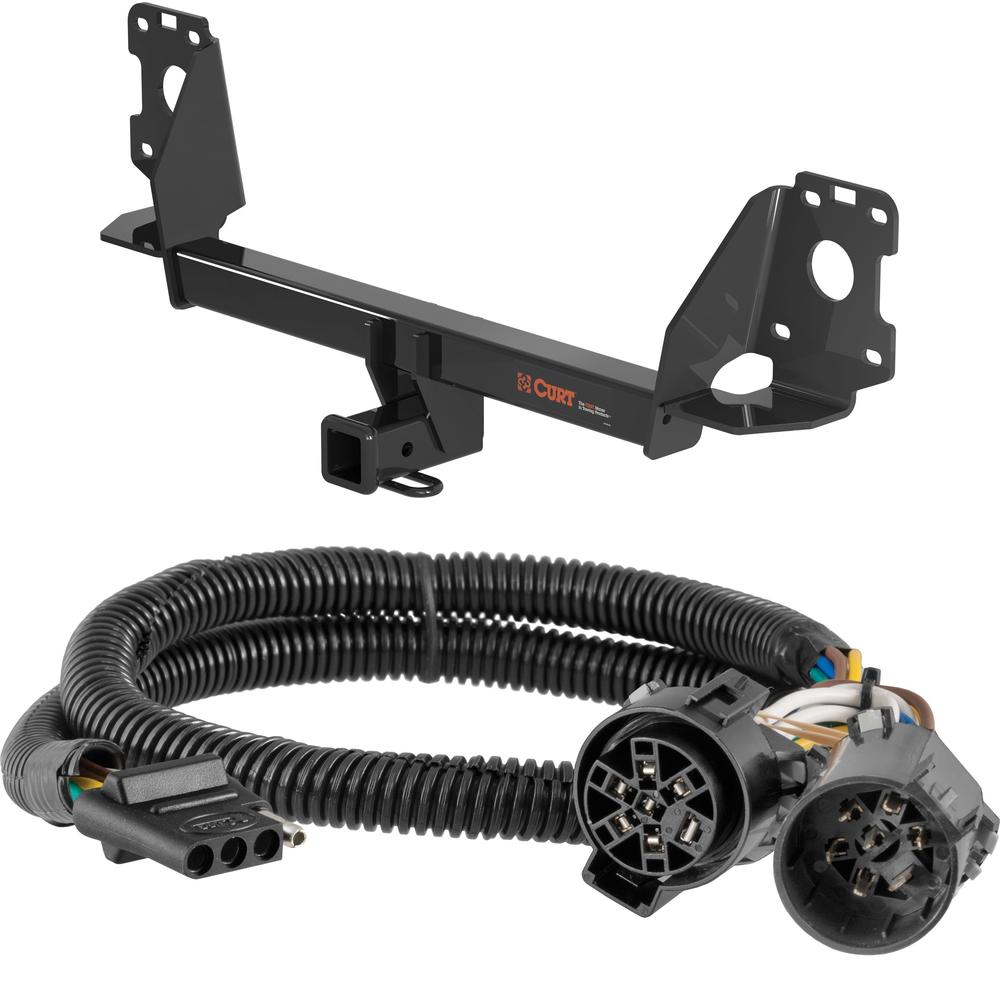 For 2017-2025 Audi Q7 Trailer Hitch + Wiring 4 Pin Fits Models w/ Existing USCAR 7-way Curt 13277 55384 2 inch Tow Receiver For 2017-2025 Audi Q7 Trailer Hitch + Wiring 4 Pin Fits Models w/ Existing USCAR 7-way Curt 13277 55384 2 inch Tow Receiver
