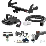 For 2000-2004 Dodge Dakota Tow Package Camp n' Field Trailer Hitch + Brake Controller Curt Assure 51160 Proportional Up To 4 Axles + 7 Way Trailer Wiring Plug & 2-5/16" ball 4 inch drop Fits w/ Tow Prep Package Curt 13280 2 inch Tow Receiver For 2000-2004 Dodge Dakota Tow Package Camp n' Field Trailer Hitch + Brake Controller Curt Assure 51160 Proportional Up To 4 Axles + 7 Way Trailer Wiring Plug & 2-5/16" ball 4 inch drop Fits w/ Tow Prep Package Curt 13280 2 inch Tow Receiver