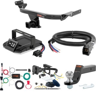 For 2017-2022 Kia Sportage Tow Package Camp n' Field Trailer Hitch + Brake Controller Curt Assure 51160 Proportional Up To 4 Axles + 7 Way Trailer Wiring Plug & 2-5/16" ball 4 inch drop Fits All Models Curt 13281 2 inch Tow Receiver For 2017-2022 Kia Sportage Tow Package Camp n' Field Trailer Hitch + Brake Controller Curt Assure 51160 Proportional Up To 4 Axles + 7 Way Trailer Wiring Plug & 2-5/16" ball 4 inch drop Fits All Models Curt 13281 2 inch Tow Receiver