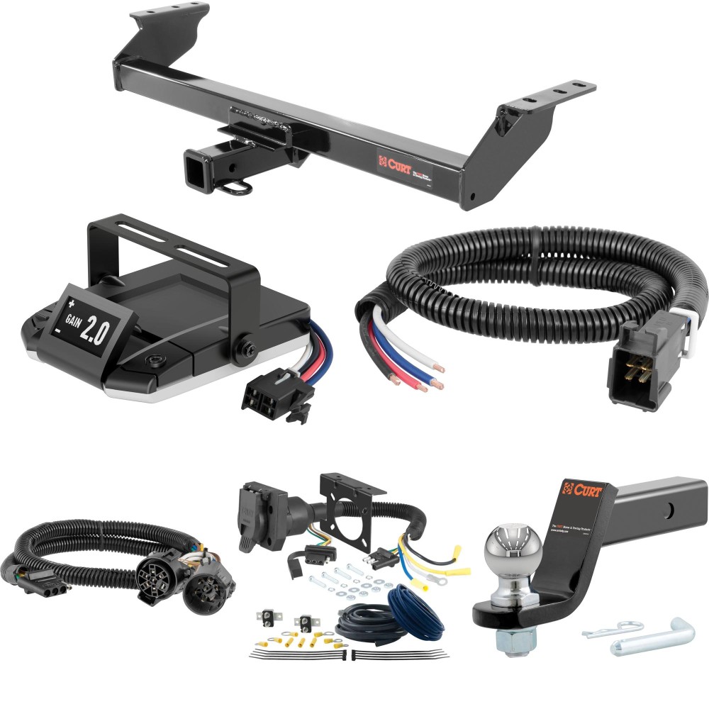 For 2012-2018 Ford Ranger Tow Package Camp n' Field Trailer Hitch + Brake Controller Curt Assure 51160 Proportional Up To 4 Axles + 7 Way Trailer Wiring Plug & 2-5/16" ball 4 inch drop Fits Models w/ Existing USCAR 7-way Curt 13287 2 inch Tow Rec For 2012-2018 Ford Ranger Tow Package Camp n' Field Trailer Hitch + Brake Controller Curt Assure 51160 Proportional Up To 4 Axles + 7 Way Trailer Wiring Plug & 2-5/16" ball 4 inch drop Fits Models w/ Existing USCAR 7-way Curt 13287 2 inch Tow Rec