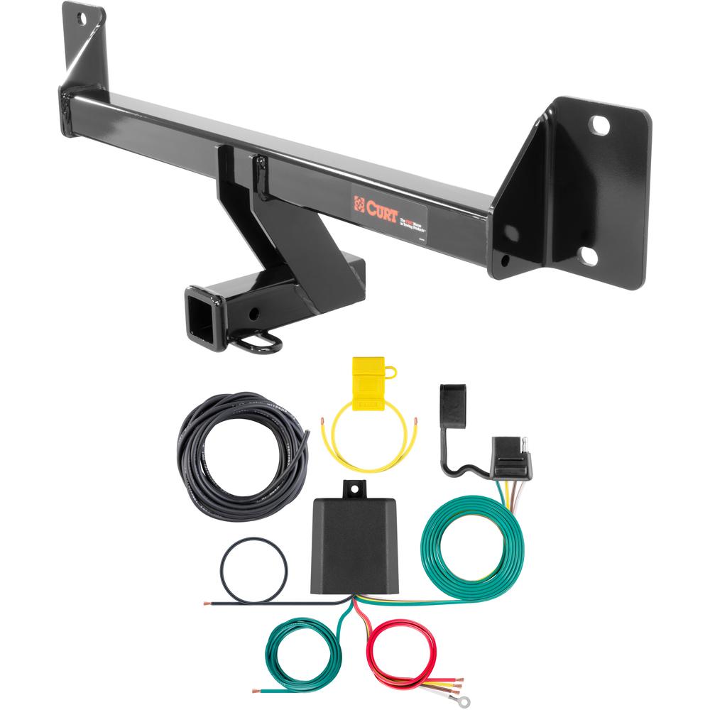 For 2016-2020 Mercedes GLC300 Trailer Hitch + Wiring 4 Pin Except Premium Package Curt 13290 59236 2 inch Tow Receiver