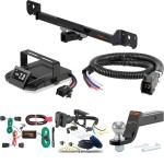 For 2014-2024 Ram ProMaster 3500 Tow Package Camp n' Field Trailer Hitch + Brake Controller Curt Assure 51160 Proportional Up To 4 Axles + 7 Way Trailer Wiring Plug & 2-5/16" ball 4 inch drop Fits All Models Curt 13295 2 inch Tow Receiver For 2014-2024 Ram ProMaster 3500 Tow Package Camp n' Field Trailer Hitch + Brake Controller Curt Assure 51160 Proportional Up To 4 Axles + 7 Way Trailer Wiring Plug & 2-5/16" ball 4 inch drop Fits All Models Curt 13295 2 inch Tow Receiver