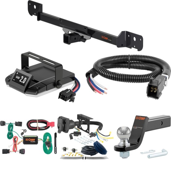 For 2014-2024 Ram ProMaster 3500 Tow Package Camp n' Field Trailer Hitch + Brake Controller Curt Assure 51160 Proportional Up To 4 Axles + 7 Way Trailer Wiring Plug & 2-5/16" ball 4 inch drop Fits All Models Curt 13295 2 inch Tow Receiver For 2014-2024 Ram ProMaster 3500 Tow Package Camp n' Field Trailer Hitch + Brake Controller Curt Assure 51160 Proportional Up To 4 Axles + 7 Way Trailer Wiring Plug & 2-5/16" ball 4 inch drop Fits All Models Curt 13295 2 inch Tow Receiver