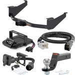 For 2017-2024 Nissan TITAN Tow Package Camp n' Field Trailer Hitch + Brake Controller Curt Assure 51160 Proportional Up To 4 Axles + 7 Way Trailer Wiring Plug & 2-5/16" ball 4 inch drop Fits Models w/ Existing USCAR 7-way Curt 13304 2 inch Tow Re For 2017-2024 Nissan TITAN Tow Package Camp n' Field Trailer Hitch + Brake Controller Curt Assure 51160 Proportional Up To 4 Axles + 7 Way Trailer Wiring Plug & 2-5/16" ball 4 inch drop Fits Models w/ Existing USCAR 7-way Curt 13304 2 inch Tow Re