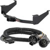 For 2017-2024 Nissan TITAN Trailer Hitch + Wiring 4 Pin Fits Models w/ Existing USCAR 7-way Curt 13304 55384 2 inch Tow Receiver
