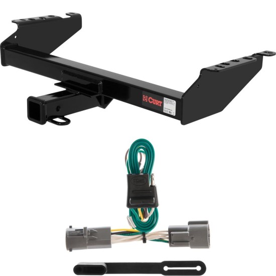For 1997 Ford F250 Heavy Duty Trailer Hitch + Wiring 4 Pin Fits All Models Curt 13310 55316 2 inch Tow Receiver