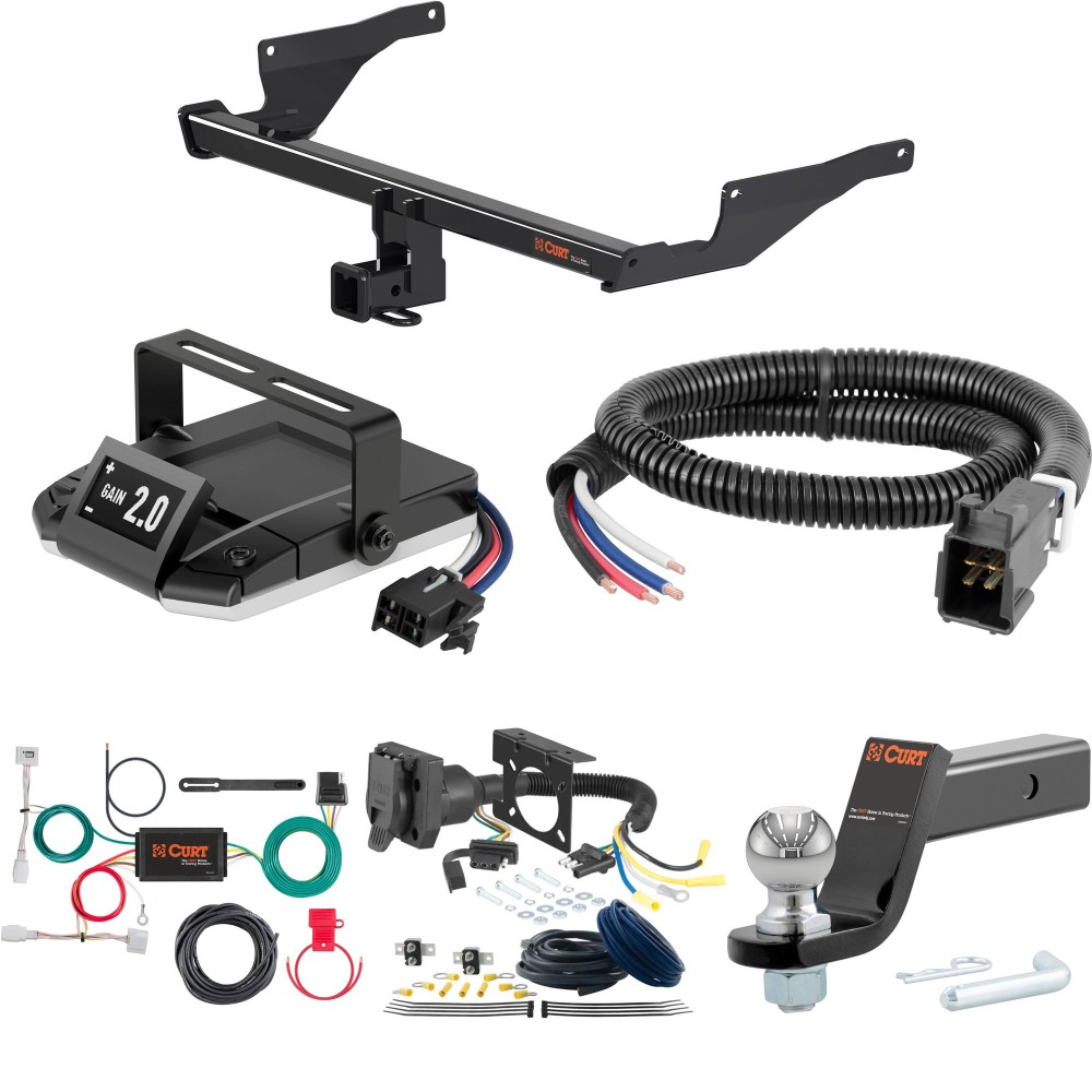 For 2017-2021 Mazda CX-5 Tow Package Camp n' Field Trailer Hitch + Brake Controller Curt Assure 51160 Proportional Up To 4 Axles + 7 Way Trailer Wiring Plug & 2-5/16" ball 4 inch drop Except Diesel Curt 13315 2 inch Tow Receiver For 2017-2021 Mazda CX-5 Tow Package Camp n' Field Trailer Hitch + Brake Controller Curt Assure 51160 Proportional Up To 4 Axles + 7 Way Trailer Wiring Plug & 2-5/16" ball 4 inch drop Except Diesel Curt 13315 2 inch Tow Receiver