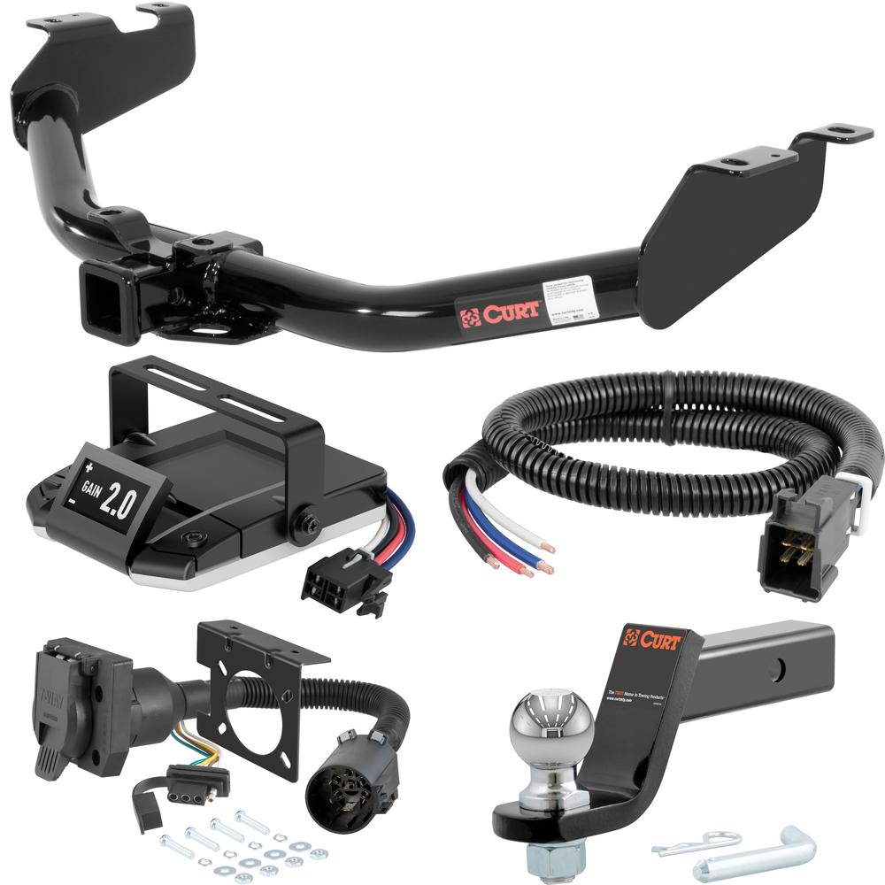 For 2007-2013 Chevy Silverado 1500 Tow Package Camp n' Field Trailer Hitch + Brake Controller Curt Assure 51160 Proportional Up To 4 Axles + 7 Way Trailer Wiring Plug & 2-5/16" ball 4 inch drop Fits All Models Curt 13322 2 inch Tow Receiver For 2007-2013 Chevy Silverado 1500 Tow Package Camp n' Field Trailer Hitch + Brake Controller Curt Assure 51160 Proportional Up To 4 Axles + 7 Way Trailer Wiring Plug & 2-5/16" ball 4 inch drop Fits All Models Curt 13322 2 inch Tow Receiver