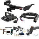 For 1997-2004 Oldsmobile Silhouette Tow Package Camp n' Field Trailer Hitch + Brake Controller Curt Assure 51160 Proportional Up To 4 Axles + 7 Way Trailer Wiring Plug & 2-5/16" ball 4 inch drop Fits All Models Curt 13344 2 inch Tow Receiver For 1997-2004 Oldsmobile Silhouette Tow Package Camp n' Field Trailer Hitch + Brake Controller Curt Assure 51160 Proportional Up To 4 Axles + 7 Way Trailer Wiring Plug & 2-5/16" ball 4 inch drop Fits All Models Curt 13344 2 inch Tow Receiver