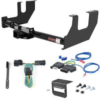 For 2004 Ford F150 New Body Trailer Hitch + Wiring 5 Pin Fits Models w/o Factory Connector Curt 13352 2 inch Tow Receiver