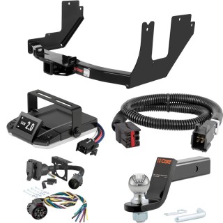 For 2004 Ford F150 New Body Tow Package Camp n' Field Trailer Hitch + Brake Controller Curt Assure 51160 Proportional Up To 4 Axles + 7 Way Trailer Wiring Plug & 2-5/16" ball 4 inch drop Fits Models w/o Factory Connector Curt 13357 2 inch Tow Rec For 2004 Ford F150 New Body Tow Package Camp n' Field Trailer Hitch + Brake Controller Curt Assure 51160 Proportional Up To 4 Axles + 7 Way Trailer Wiring Plug & 2-5/16" ball 4 inch drop Fits Models w/o Factory Connector Curt 13357 2 inch Tow Rec
