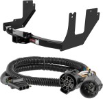 For 2005 Ford F150 Trailer Hitch + Wiring 4 Pin Fits Models w/ Existing USCAR 7-way Curt 13357 55384 2 inch Tow Receiver