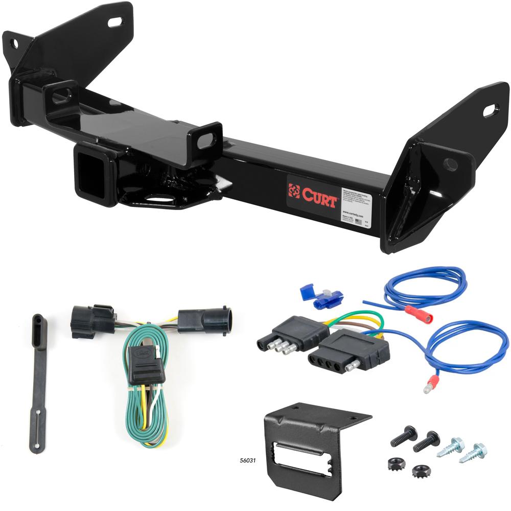 For 2006 Ford F150 Trailer Hitch + Wiring 5 Pin Except w/ Factory Hitch Built After 8/5/05 w/o Factory 7-Way Curt 13360 2 inch Tow Receiver