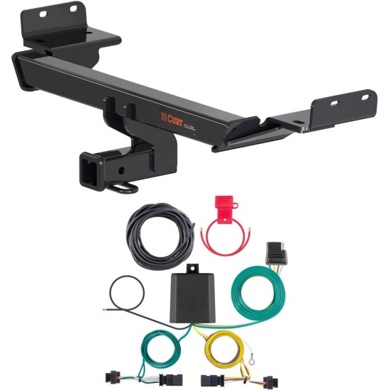 For 2022-2024 Jeep Compass Trailer Hitch + Wiring 4 Pin Fits All Models Curt 13363 56472 2 inch Tow Receiver For 2022-2024 Jeep Compass Trailer Hitch + Wiring 4 Pin Fits All Models Curt 13363 56472 2 inch Tow Receiver