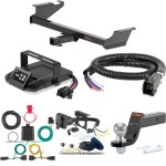 For 2011-2016 Chrysler Town & Country Tow Package Camp n' Field Trailer Hitch + Brake Controller Curt Assure 51160 Proportional Up To 4 Axles + 7 Way Trailer Wiring Plug & 2-5/16" ball 4 inch drop Fits All Models Curt 13364 2 inch Tow Receive For 2011-2016 Chrysler Town & Country Tow Package Camp n' Field Trailer Hitch + Brake Controller Curt Assure 51160 Proportional Up To 4 Axles + 7 Way Trailer Wiring Plug & 2-5/16" ball 4 inch drop Fits All Models Curt 13364 2 inch Tow Receive