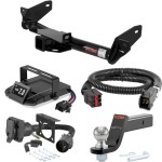 For 2006 Ford F150 Tow Package Camp n' Field Trailer Hitch + Brake Controller Curt Assure 51160 Proportional Up To 4 Axles + 7 Way Trailer Wiring Plug & 2-5/16" ball 4 inch drop Fits Models w/ USCAR 7-way Except w/ Factory Hitch Built After 8/5/0 For 2006 Ford F150 Tow Package Camp n' Field Trailer Hitch + Brake Controller Curt Assure 51160 Proportional Up To 4 Axles + 7 Way Trailer Wiring Plug & 2-5/16" ball 4 inch drop Fits Models w/ USCAR 7-way Except w/ Factory Hitch Built After 8/5/0