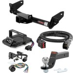 For 2007 Ford F150 Tow Package Camp n' Field Trailer Hitch + Brake Controller Curt Assure 51160 Proportional Up To 4 Axles + 7 Way Trailer Wiring Plug & 2-5/16" ball 4 inch drop Fits Models w/o Factory Connector Except factory receiver Curt 13365 For 2007 Ford F150 Tow Package Camp n' Field Trailer Hitch + Brake Controller Curt Assure 51160 Proportional Up To 4 Axles + 7 Way Trailer Wiring Plug & 2-5/16" ball 4 inch drop Fits Models w/o Factory Connector Except factory receiver Curt 13365