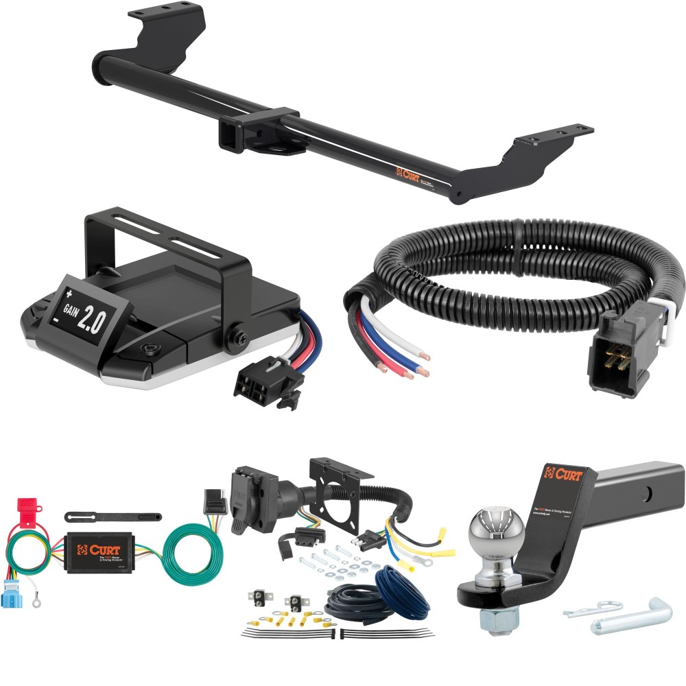 For 2018-2023 Honda Odyssey Tow Package Camp n' Field Trailer Hitch + Brake Controller Curt Assure 51160 Proportional Up To 4 Axles + 7 Way Trailer Wiring Plug & 2-5/16" ball 4 inch drop Fits w/ Fuse Provisions Curt 13370 2 inch Tow Receiver For 2018-2023 Honda Odyssey Tow Package Camp n' Field Trailer Hitch + Brake Controller Curt Assure 51160 Proportional Up To 4 Axles + 7 Way Trailer Wiring Plug & 2-5/16" ball 4 inch drop Fits w/ Fuse Provisions Curt 13370 2 inch Tow Receiver