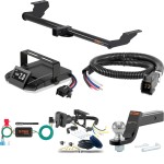 For 2018-2023 Honda Odyssey Tow Package Camp n' Field Trailer Hitch + Brake Controller Curt Assure 51160 Proportional Up To 4 Axles + 7 Way Trailer Wiring Plug & 2-5/16" ball 4 inch drop Fits w/ Fuse Provisions Curt 13370 2 inch Tow Receiver For 2018-2023 Honda Odyssey Tow Package Camp n' Field Trailer Hitch + Brake Controller Curt Assure 51160 Proportional Up To 4 Axles + 7 Way Trailer Wiring Plug & 2-5/16" ball 4 inch drop Fits w/ Fuse Provisions Curt 13370 2 inch Tow Receiver
