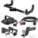 For 2009-2014 Ford F150 Tow Package Camp n' Field Trailer Hitch + Brake Controller Curt Assure 51160 Proportional Up To 4 Axles + 7 Way Trailer Wiring Plug & 2-5/16" ball 4 inch drop Fits Models w/ USCAR 7-way Factory Connector Excluding factory For 2009-2014 Ford F150 Tow Package Camp n' Field Trailer Hitch + Brake Controller Curt Assure 51160 Proportional Up To 4 Axles + 7 Way Trailer Wiring Plug & 2-5/16" ball 4 inch drop Fits Models w/ USCAR 7-way Factory Connector Excluding factory