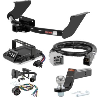 For 2019-2024 Ram 1500 Classic Tow Package Camp n' Field Trailer Hitch + Brake Controller Curt Assure 51160 Proportional Up To 4 Axles + 7 Way Trailer Wiring Plug & 2-5/16" ball 4 inch drop Except factory receiver Curt 13374 2 inch Tow Receiver For 2019-2024 Ram 1500 Classic Tow Package Camp n' Field Trailer Hitch + Brake Controller Curt Assure 51160 Proportional Up To 4 Axles + 7 Way Trailer Wiring Plug & 2-5/16" ball 4 inch drop Except factory receiver Curt 13374 2 inch Tow Receiver