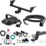 For 2020-2022 Nissan Rogue Sport Tow Package Camp n' Field Trailer Hitch + Brake Controller Curt Assure 51160 Proportional Up To 4 Axles + 7 Way Trailer Wiring Plug & 2-5/16" ball 4 inch drop Fits All Models Curt 13377 2 inch Tow Receiver For 2020-2022 Nissan Rogue Sport Tow Package Camp n' Field Trailer Hitch + Brake Controller Curt Assure 51160 Proportional Up To 4 Axles + 7 Way Trailer Wiring Plug & 2-5/16" ball 4 inch drop Fits All Models Curt 13377 2 inch Tow Receiver