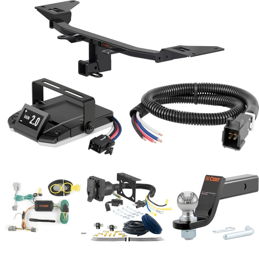 For 2013-2019 Ford Taurus Tow Package Camp n' Field Trailer Hitch + Brake Controller Curt Assure 51160 Proportional Up To 4 Axles + 7 Way Trailer Wiring Plug & 2-5/16" ball 4 inch drop Fits All Models Curt 13379 2 inch Tow Receiver For 2013-2019 Ford Taurus Tow Package Camp n' Field Trailer Hitch + Brake Controller Curt Assure 51160 Proportional Up To 4 Axles + 7 Way Trailer Wiring Plug & 2-5/16" ball 4 inch drop Fits All Models Curt 13379 2 inch Tow Receiver
