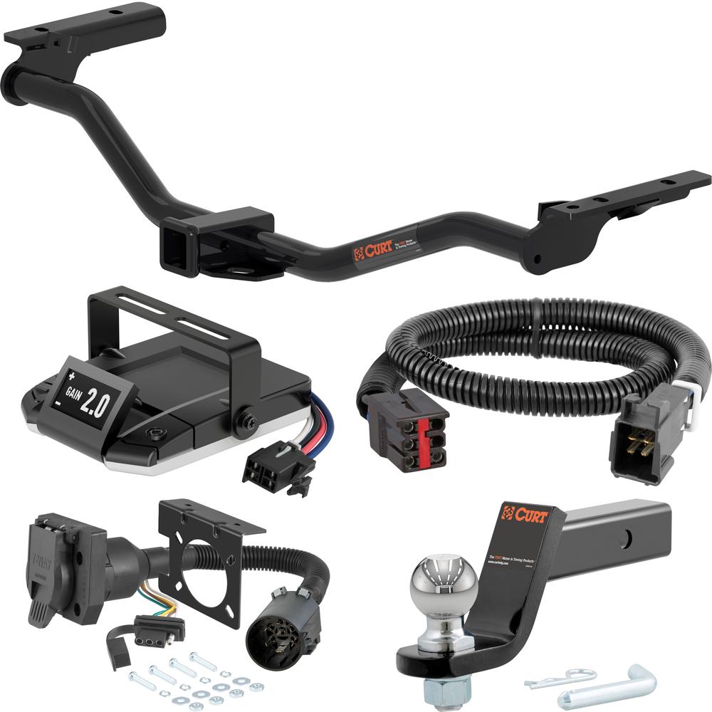 For 2011-2019 Ford Explorer Tow Package Camp n' Field Trailer Hitch + Brake Controller Curt Assure 51160 Proportional Up To 4 Axles + 7 Way Trailer Wiring Plug & 2-5/16" ball 4 inch drop Fits Models w/ Existing USCAR 7-way Curt 13386 2 inch Tow R For 2011-2019 Ford Explorer Tow Package Camp n' Field Trailer Hitch + Brake Controller Curt Assure 51160 Proportional Up To 4 Axles + 7 Way Trailer Wiring Plug & 2-5/16" ball 4 inch drop Fits Models w/ Existing USCAR 7-way Curt 13386 2 inch Tow R