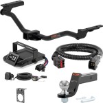For 2011-2019 Ford Explorer Tow Package Camp n' Field Trailer Hitch + Brake Controller Curt Assure 51160 Proportional Up To 4 Axles + 7 Way Trailer Wiring Plug & 2-5/16" ball 4 inch drop Fits All Models Curt 13386 2 inch Tow Receiver For 2011-2019 Ford Explorer Tow Package Camp n' Field Trailer Hitch + Brake Controller Curt Assure 51160 Proportional Up To 4 Axles + 7 Way Trailer Wiring Plug & 2-5/16" ball 4 inch drop Fits All Models Curt 13386 2 inch Tow Receiver