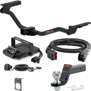 For 2011-2019 Ford Explorer Tow Package Camp n' Field Trailer Hitch + Brake Controller Curt Assure 51160 Proportional Up To 4 Axles + 7 Way Trailer Wiring Plug & 2-5/16" ball 4 inch drop Fits All Models Curt 13386 2 inch Tow Receiver For 2011-2019 Ford Explorer Tow Package Camp n' Field Trailer Hitch + Brake Controller Curt Assure 51160 Proportional Up To 4 Axles + 7 Way Trailer Wiring Plug & 2-5/16" ball 4 inch drop Fits All Models Curt 13386 2 inch Tow Receiver
