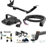 For 2004-2007 Chrysler Town & Country Tow Package Camp n' Field Trailer Hitch + Brake Controller Curt Assure 51160 Proportional Up To 4 Axles + 7 Way Trailer Wiring Plug & 2-5/16" ball 4 inch drop Fits w/ Stow-n-Go Curt 13389 2 inch Tow Recei For 2004-2007 Chrysler Town & Country Tow Package Camp n' Field Trailer Hitch + Brake Controller Curt Assure 51160 Proportional Up To 4 Axles + 7 Way Trailer Wiring Plug & 2-5/16" ball 4 inch drop Fits w/ Stow-n-Go Curt 13389 2 inch Tow Recei