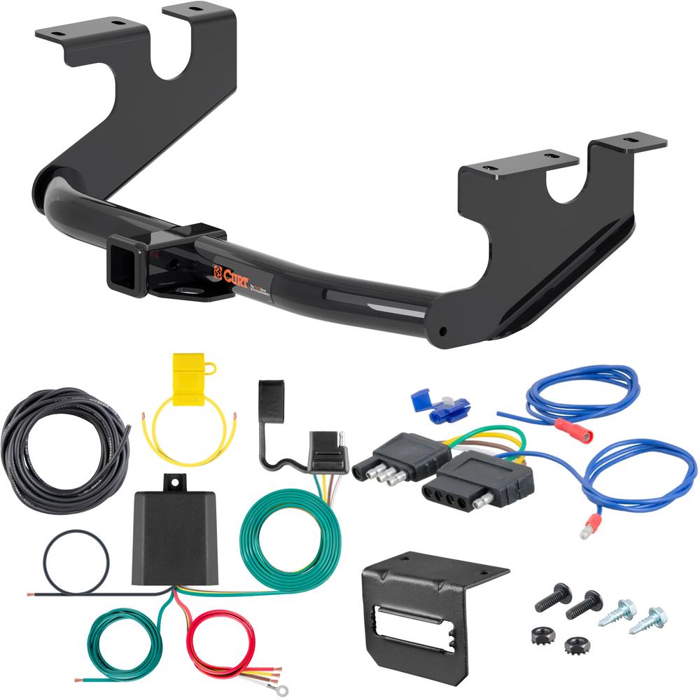 For 2018-2024 Alfa Romeo Stelvio Trailer Hitch + Wiring 5 Pin Except Quadrifoglio Curt 13391 2 inch Tow Receiver For 2018-2024 Alfa Romeo Stelvio Trailer Hitch + Wiring 5 Pin Except Quadrifoglio Curt 13391 2 inch Tow Receiver