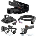 For 2007-2018 Jeep Wrangler JK Tow Package Camp n' Field Trailer Hitch + Brake Controller Curt Assure 51160 Proportional Up To 4 Axles + 7 Way Trailer Wiring Plug & 2-5/16" ball 4 inch drop Fits Models w/ Existing USCAR 7-way Curt 13392 2 inch To For 2007-2018 Jeep Wrangler JK Tow Package Camp n' Field Trailer Hitch + Brake Controller Curt Assure 51160 Proportional Up To 4 Axles + 7 Way Trailer Wiring Plug & 2-5/16" ball 4 inch drop Fits Models w/ Existing USCAR 7-way Curt 13392 2 inch To