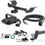 For 2017-2024 Honda CRV Tow Package Camp n' Field Trailer Hitch + Brake Controller Curt Assure 51160 Proportional Up To 4 Axles + 7 Way Trailer Wiring Plug & 2-5/16" ball 4 inch drop Fits All Models Curt 13397 2 inch Tow Receiver For 2017-2024 Honda CRV Tow Package Camp n' Field Trailer Hitch + Brake Controller Curt Assure 51160 Proportional Up To 4 Axles + 7 Way Trailer Wiring Plug & 2-5/16" ball 4 inch drop Fits All Models Curt 13397 2 inch Tow Receiver