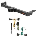 For 1998-2006 Jeep Wrangler Trailer Hitch + Wiring 4 Pin Fits All Models Curt 13408 55363 2 inch Tow Receiver