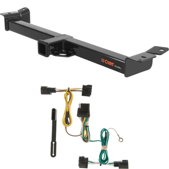 For 1998-2006 Jeep Wrangler Trailer Hitch + Wiring 4 Pin Fits All Models Curt 13408 55363 2 inch Tow Receiver