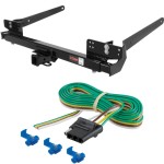 For 1978-1986 Jeep CJ7 Trailer Hitch + Wiring 4 Pin Fits All Models Curt 13412 58044 2 inch Tow Receiver For 1978-1986 Jeep CJ7 Trailer Hitch + Wiring 4 Pin Fits All Models Curt 13412 58044 2 inch Tow Receiver