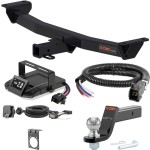 For 2019-2023 Ford Ranger Tow Package Camp n' Field Trailer Hitch + Brake Controller Curt Assure 51160 Proportional Up To 4 Axles + 7 Way Trailer Wiring Plug & 2-5/16" ball 4 inch drop Fits All Models Curt 13417 2 inch Tow Receiver For 2019-2023 Ford Ranger Tow Package Camp n' Field Trailer Hitch + Brake Controller Curt Assure 51160 Proportional Up To 4 Axles + 7 Way Trailer Wiring Plug & 2-5/16" ball 4 inch drop Fits All Models Curt 13417 2 inch Tow Receiver