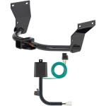 For 2019-2024 Acura RDX Trailer Hitch + Wiring 4 Pin Fits w/ +12V Power Provision Curt 13423 56509 2 inch Tow Receiver