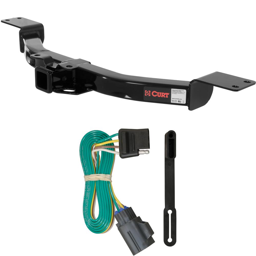 For 2013-2017 Chevy Traverse Trailer Hitch + Wiring 4 Pin Fits All Models Curt 13424 56245 2 inch Tow Receiver