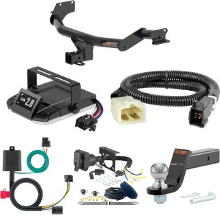 For 2020-2022 Hyundai Palisade Tow Package Camp n' Field Trailer Hitch + Brake Controller Curt Assure 51160 Proportional Up To 4 Axles + 7 Way Trailer Wiring Plug & 2-5/16" ball 4 inch drop Fits All Models Curt 13427 2 inch Tow Receiver For 2020-2022 Hyundai Palisade Tow Package Camp n' Field Trailer Hitch + Brake Controller Curt Assure 51160 Proportional Up To 4 Axles + 7 Way Trailer Wiring Plug & 2-5/16" ball 4 inch drop Fits All Models Curt 13427 2 inch Tow Receiver