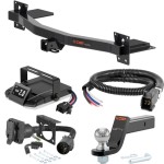 For 2018-2023 Chevy Traverse Tow Package Camp n' Field Trailer Hitch + Brake Controller Curt Assure 51160 Proportional Up To 4 Axles + 7 Way Trailer Wiring Plug & 2-5/16" ball 4 inch drop Fits Models w/ Existing USCAR 7-way Curt 13433 2 inch Tow For 2018-2023 Chevy Traverse Tow Package Camp n' Field Trailer Hitch + Brake Controller Curt Assure 51160 Proportional Up To 4 Axles + 7 Way Trailer Wiring Plug & 2-5/16" ball 4 inch drop Fits Models w/ Existing USCAR 7-way Curt 13433 2 inch Tow