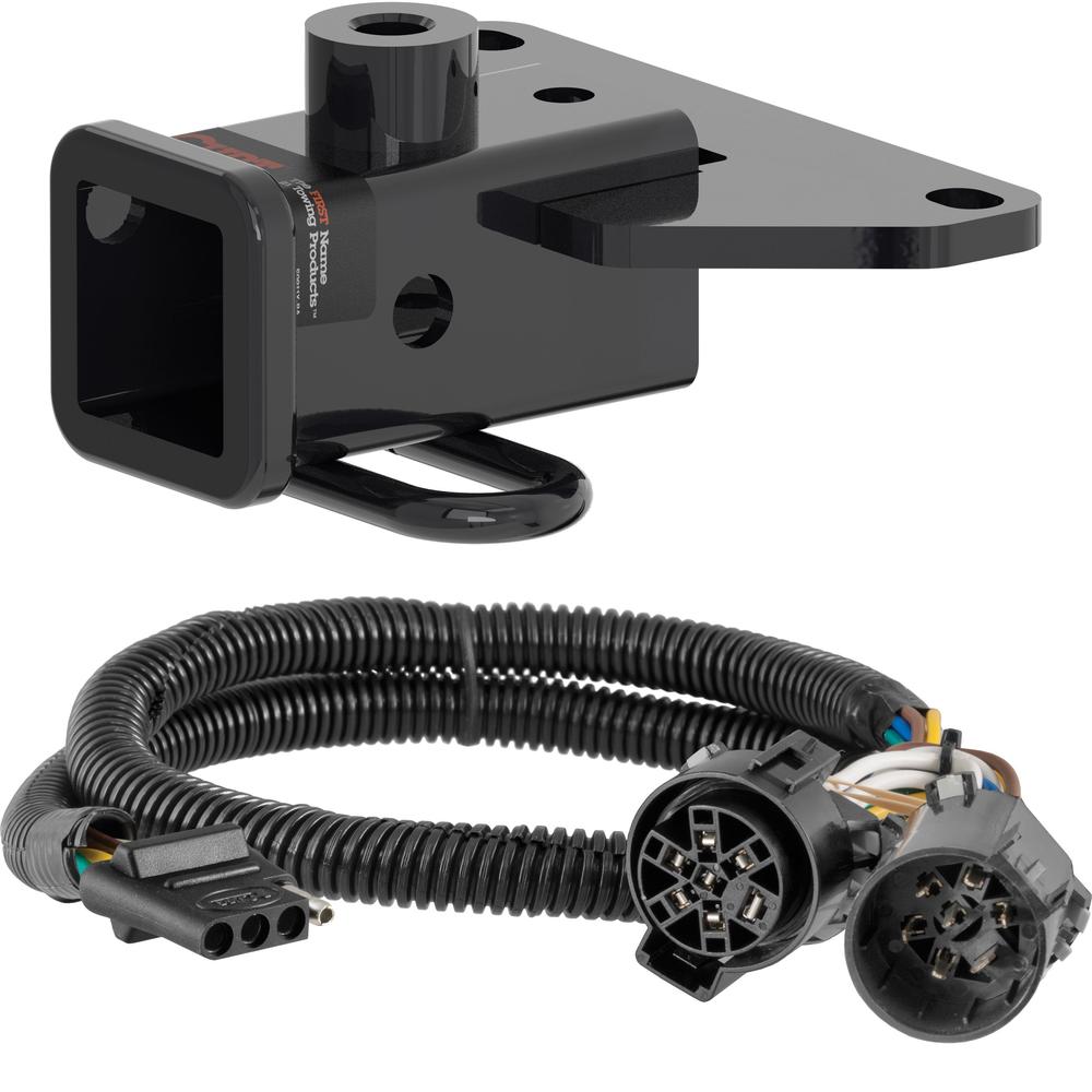 For 2020-2024 Jeep Gladiator Trailer Hitch + Wiring 4 Pin Fits Models w/ Existing USCAR 7-way Curt 13434 55384 2 inch Tow Receiver For 2020-2024 Jeep Gladiator Trailer Hitch + Wiring 4 Pin Fits Models w/ Existing USCAR 7-way Curt 13434 55384 2 inch Tow Receiver