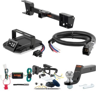For 2019-2024 Subaru Ascent Tow Package Camp n' Field Trailer Hitch + Brake Controller Curt Assure 51160 Proportional Up To 4 Axles + 7 Way Trailer Wiring Plug & 2-5/16" ball 4 inch drop Except Hybrid Curt 13448 2 inch Tow Receiver For 2019-2024 Subaru Ascent Tow Package Camp n' Field Trailer Hitch + Brake Controller Curt Assure 51160 Proportional Up To 4 Axles + 7 Way Trailer Wiring Plug & 2-5/16" ball 4 inch drop Except Hybrid Curt 13448 2 inch Tow Receiver
